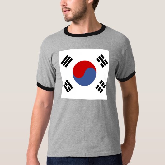 Hoogwaardige vlag Zuid-Korea T-shirt (Voorkant)