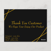 Hoogwaardige zakelijke Thankyou-Kaart Briefkaart (Achterkant)