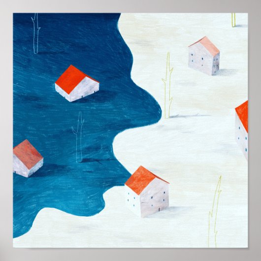 Hoogwater Poster (Voorkant)