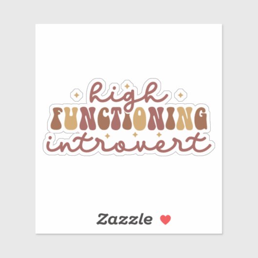 Hoogwerkende Introvert Sticker (Vel)