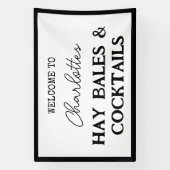 Hooi Balen En Cocktails Verlovingsfeest Vlag Spandoek (Verticaal)