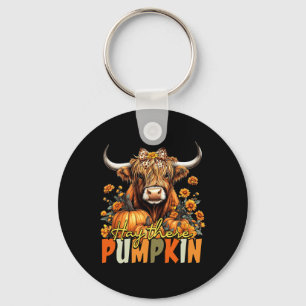 Hooi Daar Pompoen Hoogland Koe Herfst Herfst Thank Sleutelhanger