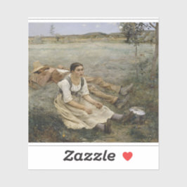 Hooi maken Sticker — Jules Bastien-Lepage (1877)