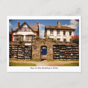 Hooi op Wye Bookshop in Wales Briefkaart