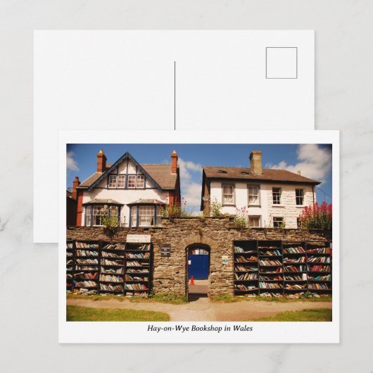 Hooi op Wye Bookshop in Wales Briefkaart (Voorkant / Achterkant)