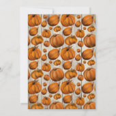 Hooi Pompoen Herfst Verjaardagsfeest Uitnodiging (Achterkant)