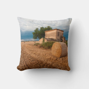 Hooibaal in veld in de Provence Kussen