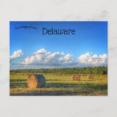 Hooibalen buiten Georgetown Delaware Briefkaart (Voorkant)