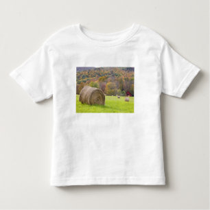 Hooibalen en herfst op boerderij; kinder shirts
