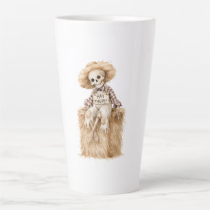Hooibalen Halloween Skelet Latte Mok