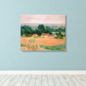 Hooiberg bij Giverny - Claude Monet - 1886 Canvas Afdruk (Insitu (Houten vloer))