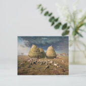 Hooibergen: Herfst - Jean-François Millet Briefkaart (Staand voorkant)