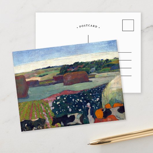 Hooibergen in Bretagne | Paul Gauguin Briefkaart
