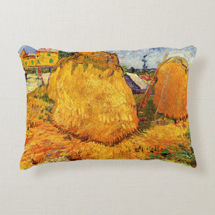 Hooibergen in Provence door Vincent van Gogh Accent Kussen