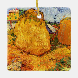 Hooibergen in Provence door Vincent van Gogh Keramisch Ornament
