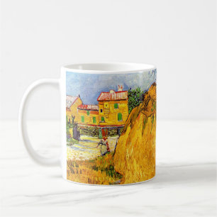 Hooibergen in Provence door Vincent van Gogh Koffiemok
