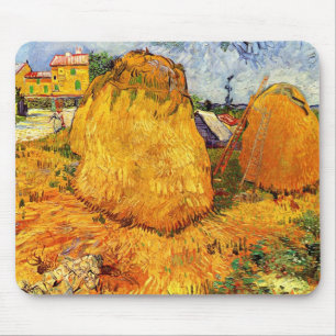 Hooibergen in Provence door Vincent van Gogh Muismat
