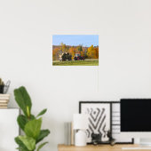 Hooiberging in Vermont in de herfst Poster (Thuiskantoor)