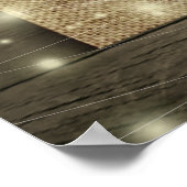 Hooibergsunflower Landelijke Bruiloft Welkom Poster (Hoek)