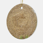 Hooibuis in een veld keramisch ornament (Links)