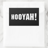 HOOIË! RECHTHOEKIGE STICKER (Tas)