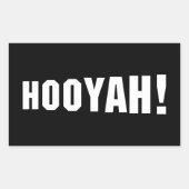 HOOIË! RECHTHOEKIGE STICKER (Voorkant)