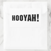 HOOIË! RECHTHOEKIGE STICKER (Tas)