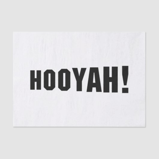 HOOIË! TISSUEPAPIER (Voorkant)