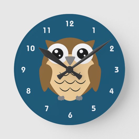 Hooiend design ronde klok (Voorkant)