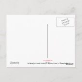 hooikoorts briefkaart (Achterkant)