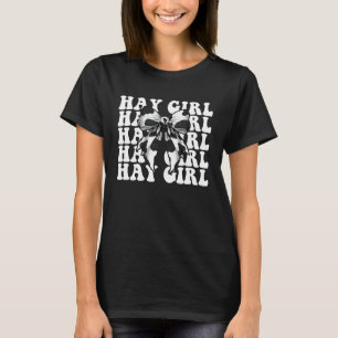Hooimeisje Grappige Zuivelboer Koe Melkveehouderij T-shirt