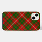 Hooirood groen geruit tartan iPhone hoesje (Achterkant horizontaal)