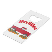 hooiwerk creditkaart flessenopener (Achterkant Gekanteld)