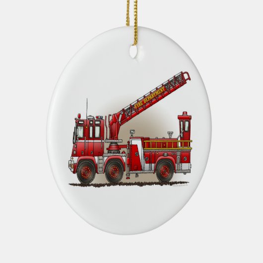 Hook and Ladder Fire Truck Ornament (Rechts)
