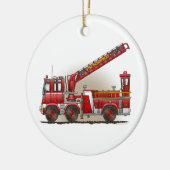 Hook and Ladder Fire Truck Ornament (Links)