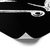 Hook Antler Heart Love Vist Hunting Fish Deer H Poster (Hoek)