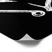 Hook Antler Heart Love Vist Hunting Fish Deer H Poster (Hoek)