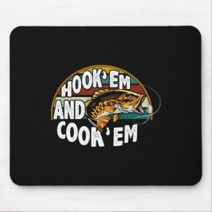 Hook Em Cook Em Vist geliefde visser Muismat
