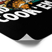 Hook Em Cook Em Vist geliefde visser Poster (Hoek)