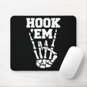 Hook em Skeleton Horns Halloween 2 Muismat (Met muis)