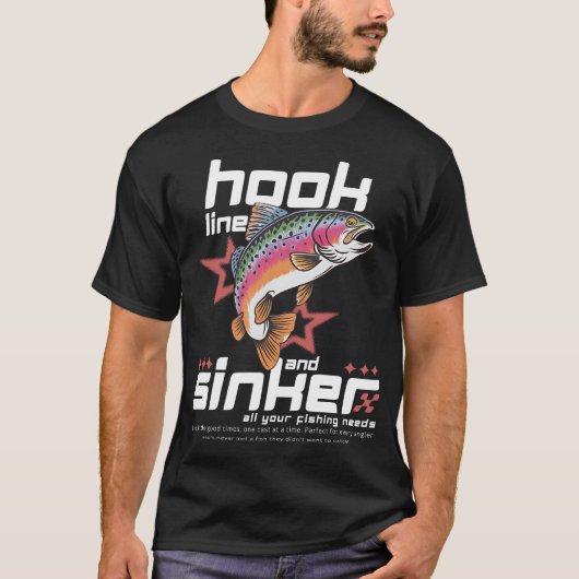 Hook Line Sinker T-shirt (Voorkant)