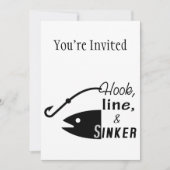 Hook Line Sinker Vist Kaart (Voorkant)