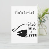 Hook Line Sinker Vist Kaart (Staand voorkant)