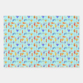 Hook Lure Fish Vist Patroon Inpakpapier Vel (Voorkant 3)