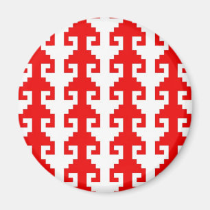 "Hook"-magneet - rood/wit Magneet