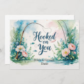 Hook op je voor het vissen Wedding, behalve de dat Kaart (Voorkant / Achterkant)