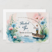 Hook op je voor het vissen Wedding, behalve de dat Kaart (Voorkant / Achterkant)