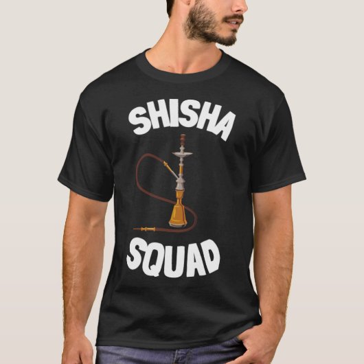 Hookah Bar en Waterpipe Shisha Smoker Apparel pret T-shirt (Voorkant)