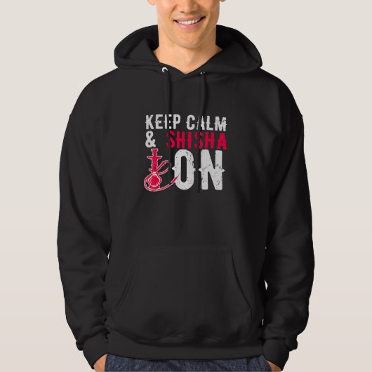 Hookah bewaar kalm shisha op waterpijpleiding roke hoodie (Voorkant)