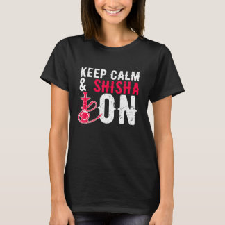 Hookah bewaar kalm shisha op waterpijpleiding roke t-shirt